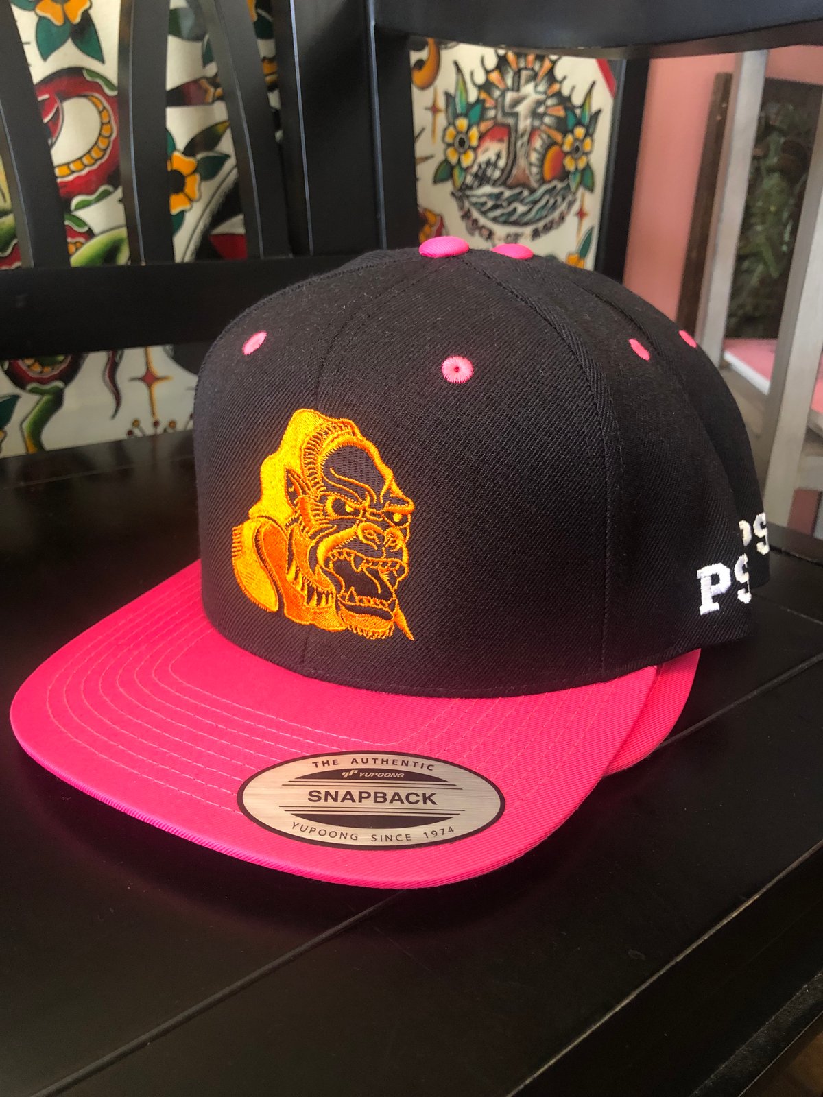 Image of Pink gorilla hat 