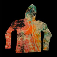 Image of Small Unisex Reverse Dyed Hoodie 