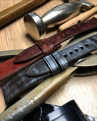 Image 4 of Dark Brown Wax Bridle Leather Watch Strap