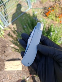 Image 3 of Clip point slippie. Faux ivory.