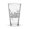 New logo pint glass