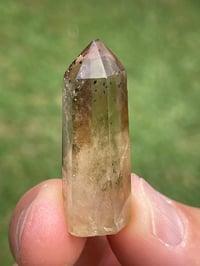 Image 8 of Natural Citrine Point With Hematite & Titanium Flecks #1985