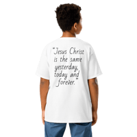 Image 11 of Unisex Youth classic tee (Jesus never changes)