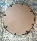 Miroir rond vintage/ plateau, 36cm de diamètre. 