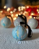 Marbled Ornaments - Joy