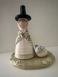 Image 3 of Menyw Gymreig a dafad / Welsh lady and sheep 