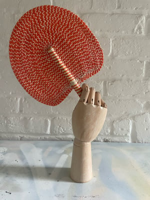 Image of African Hand woven Fans made from recycled plastics  A