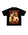 black tupac shakur bootleg rap tee