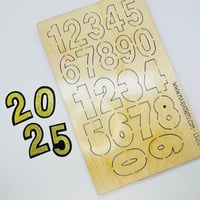 Image 2 of Number's 0-9 With  Off Set Die-cut 1120