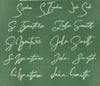 Sign Your Work-clear custom signature engraved glass sheet