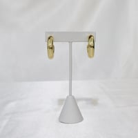 Image 4 of Chunky Square Hoop Earrings 