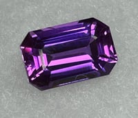 Image 1 of Heated Natural Tanzanite Purple pink, emerald cut, 6.75ct