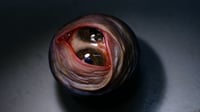 Image 12 of Custom Swappable Phone Grip for smartphones, glow in the dark double iris, reflective pupil OOAK