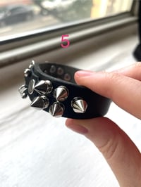 Image 5 of bite me and pierced leather cuffs