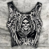Image 1 of Women’s Y2K skull tank top 