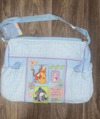 vtg pooh & friends diaper bag 