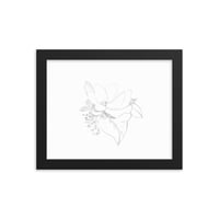 Image 3 of Framed Floral Print Poster - Magnolia Blossom