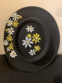 Image 4 of "Every Good and Perfect Thing" Hand-Burned Narrow Brim Pork Pie Hat