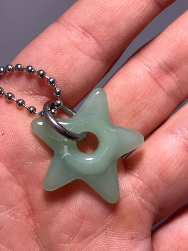 Image of mint green star