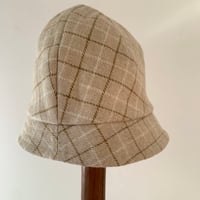 Image 2 of Gracie cloche tan check