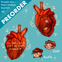 Image 3 of Anatomical heart shaker keychain (LAST STOCK)