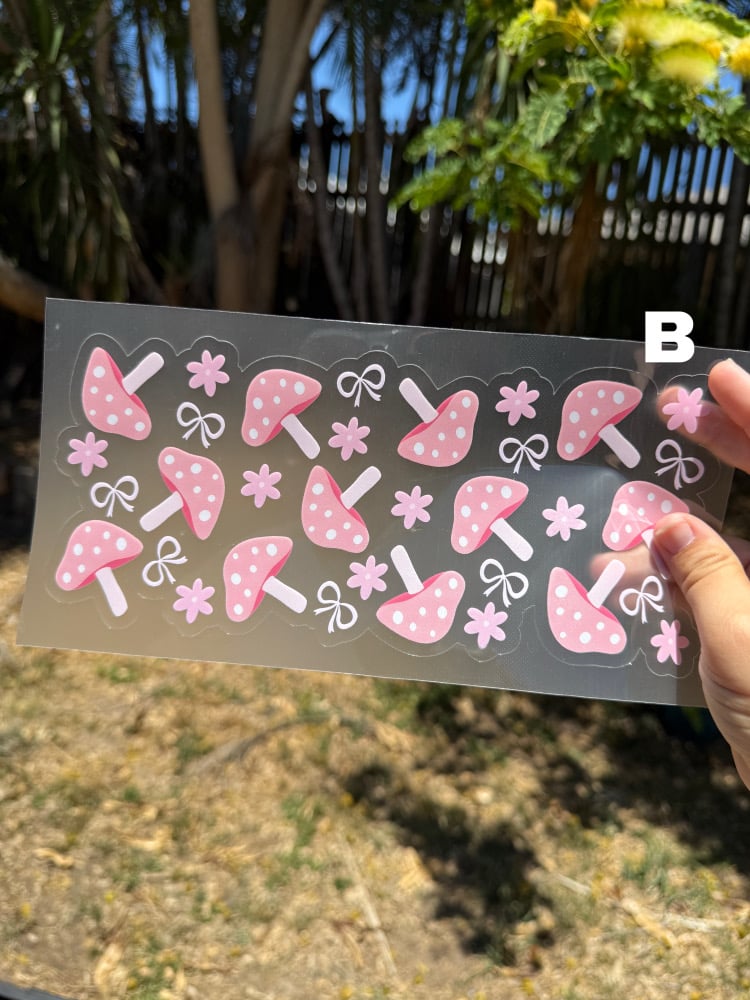 Image of Mushrooms UV DTF Wrap