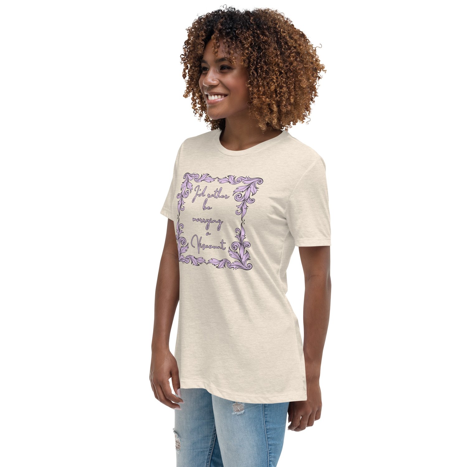 Image of Women's Relaxed T-Shirt marry viscount bridgerton inspired 