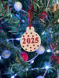 Image 5 of Ceramic Christmas Baubles. Set of 2