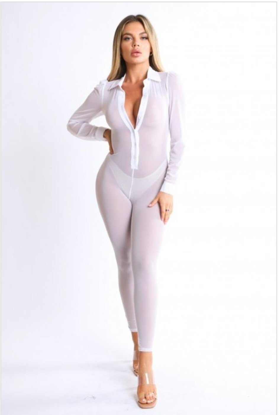 All White Jumpsuit 