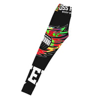 Image 3 of BOSSFITTED Black and Colorful Logo AOP Yoga Leggings