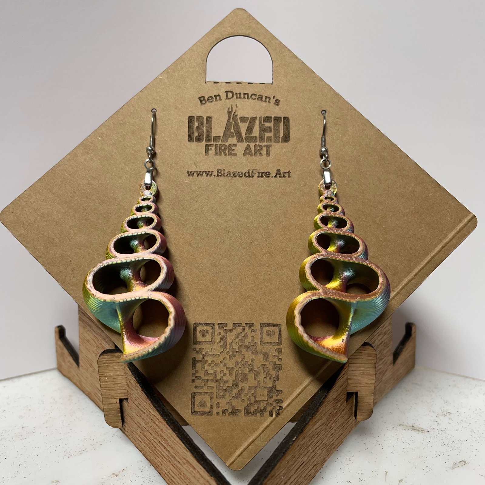 BlazedFire.Art — Phi Shell Earrings BlazedFire.Art — Phi Shell Earrings