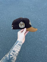 Image 3 of MULTI TONE ANAHEIM ANGELS CUSTOM FITTED CAP