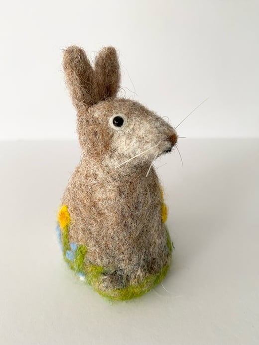 Ideas from Owl Cottage - needle felt rabbits 