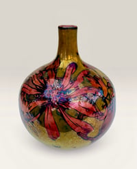 Image 1 of “Honeysuckle” reduction lustre vase