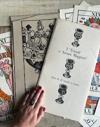 Image 3 of La Papesse. Grande carte du tarot de Marseille, 1963, 37x20cm, vintage italien