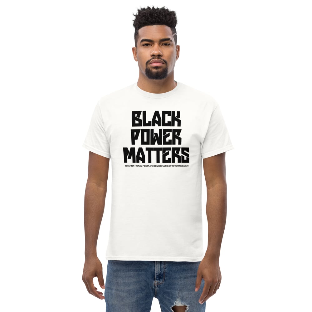 Black Power Matters InPDUM T-Shirt Black Letters