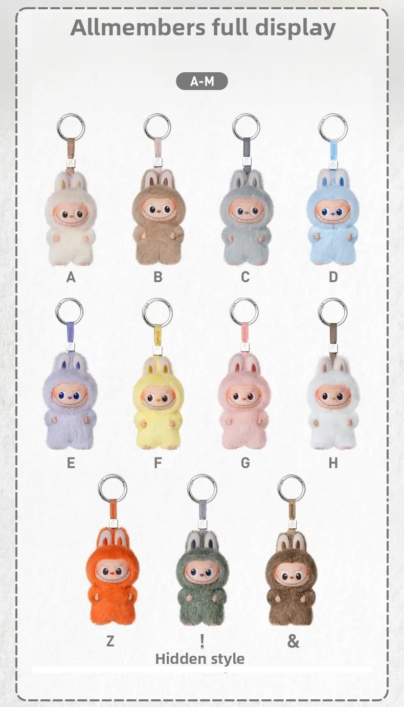 Image of Labubu doll - 100% genuine plush doll, It's the perfect gift for children, family and friends.