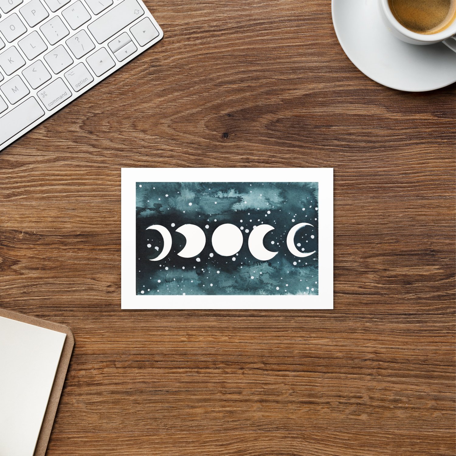 Inky Moon 4"x6" Greeting card 