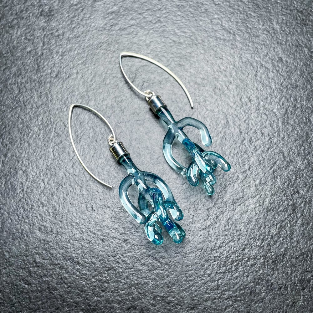 Image of Pale Blue Radix Dangles