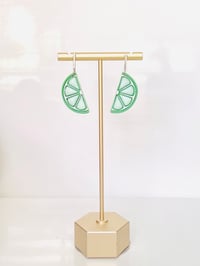 Image 2 of Lime Wedge Dangles