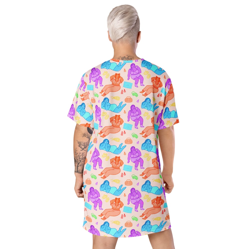 Image of Slumber Party T-Shirt Dress