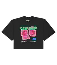 Women CROP TOP Pink Face