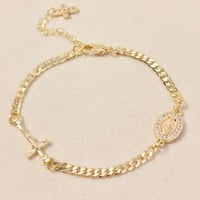Vm Cross Bracelet
