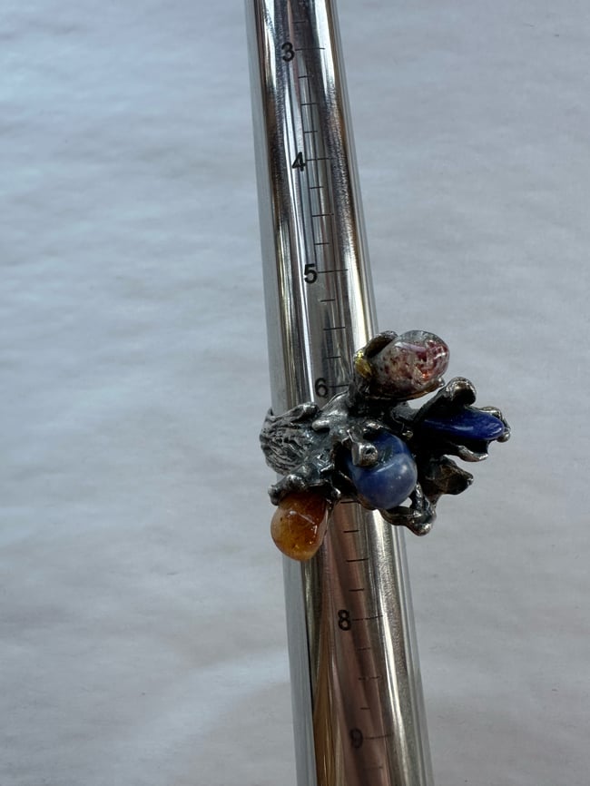 late 60s multi stone cosmic ring