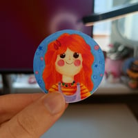 Image 2 of Ginger girl sticker