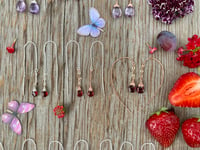 Image 5 of Garnet Threader Earrings