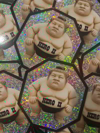 Image 2 of Glitter sumo sticker