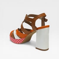 Image 4 of FLY LONDON ETIR WHITE/ORANGE MULTI