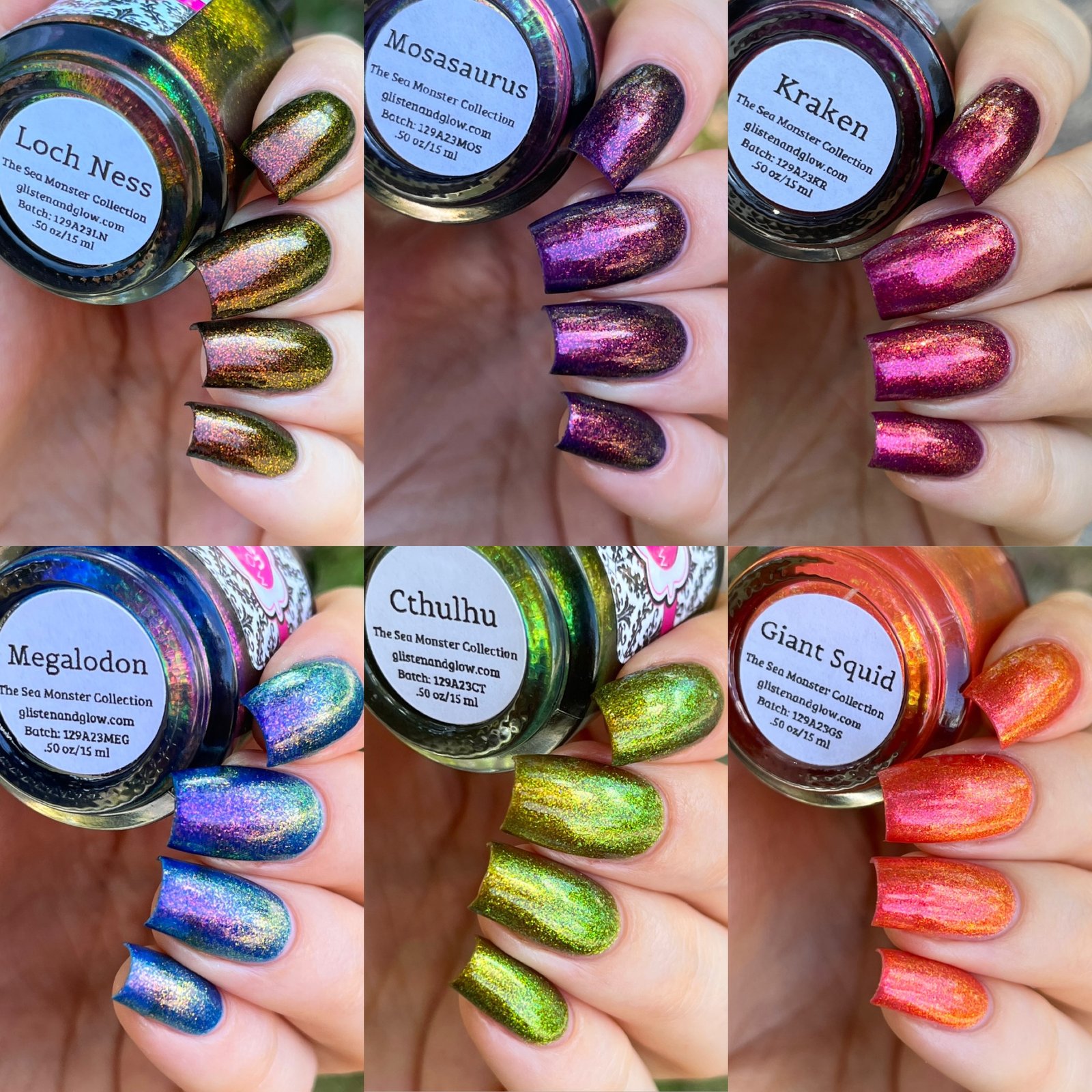 Glisten & Glow The Sea Monsters Collection (6 piece collection