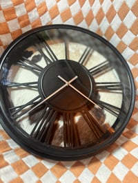Image 4 of Brown Hide Clock 
